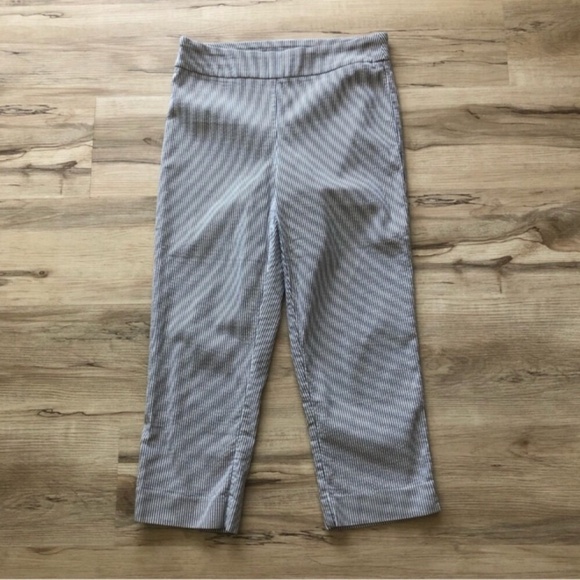 Cleo Lightweight Striped Cropped Pants - Picture 1 of 6
